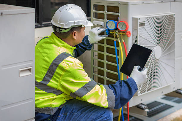 Professional Hvac technician working in White Oak, TX